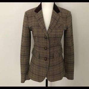 Pink Tartan Plaid Blazer